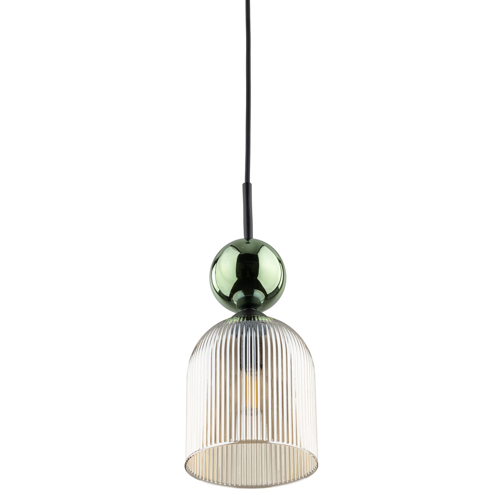 SOPHIA GREEN COGNAC LAMPA WISZĄCA 1XE14