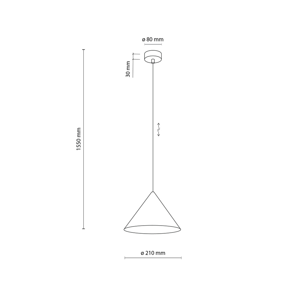CONO S KASZMIR LAMPA WISZĄCA 1XE27