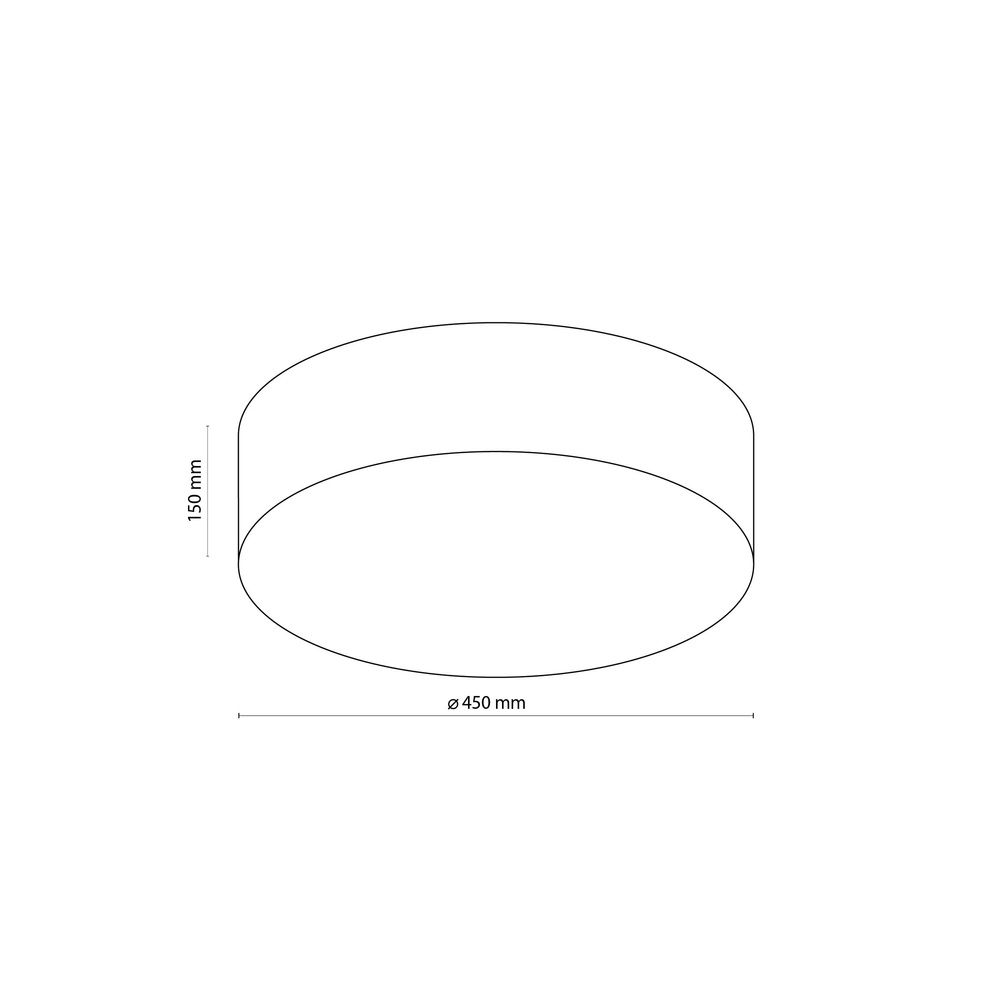 RONDO GRAPHITE LAMPA SUFITOWA 4 450