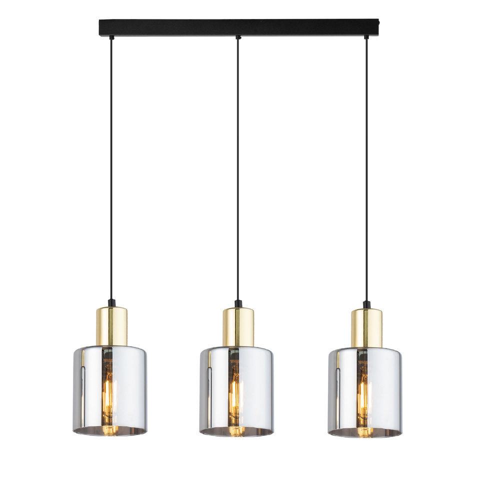 SIERRA GOLD LAMPA WISZĄCA 3 LISTWA