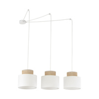 DUO WHITE JUTA LAMPA WISZACA 3