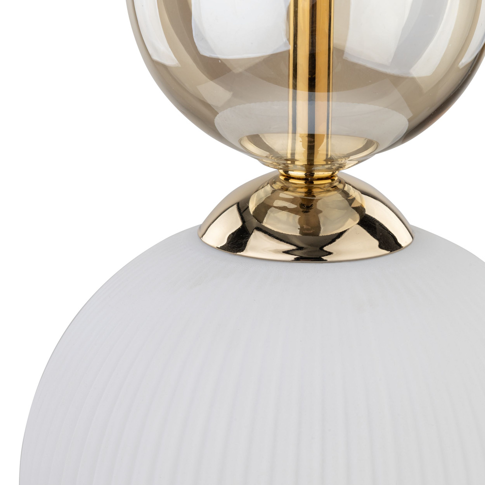 SOPHIA COGNAC WHITE LAMPA WISZACA 1XE14
