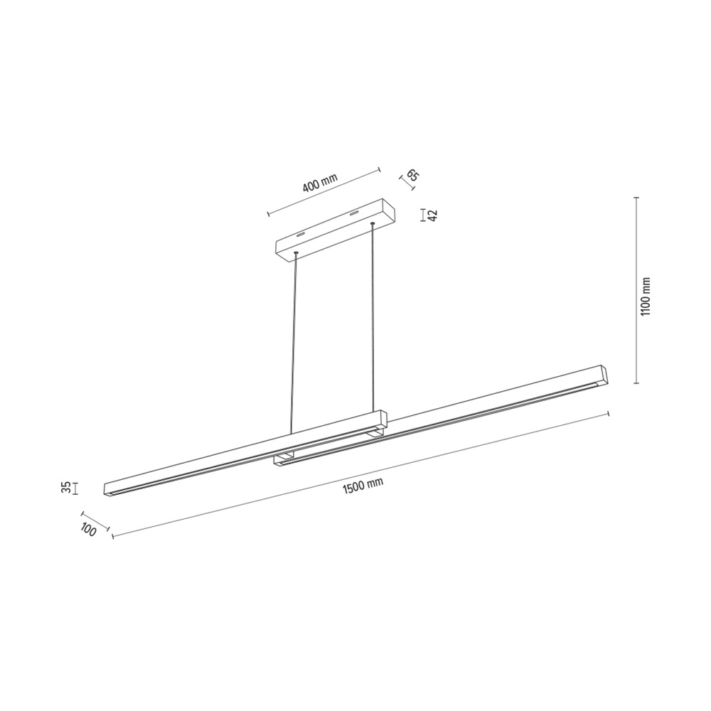 Lampa wisząca SMAL drewno dębowe DIMM 1027403900000