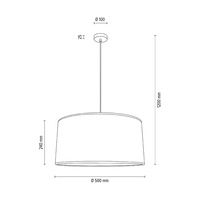 Lampa wisząca MERCEDES drewno dębowe 1017400511545