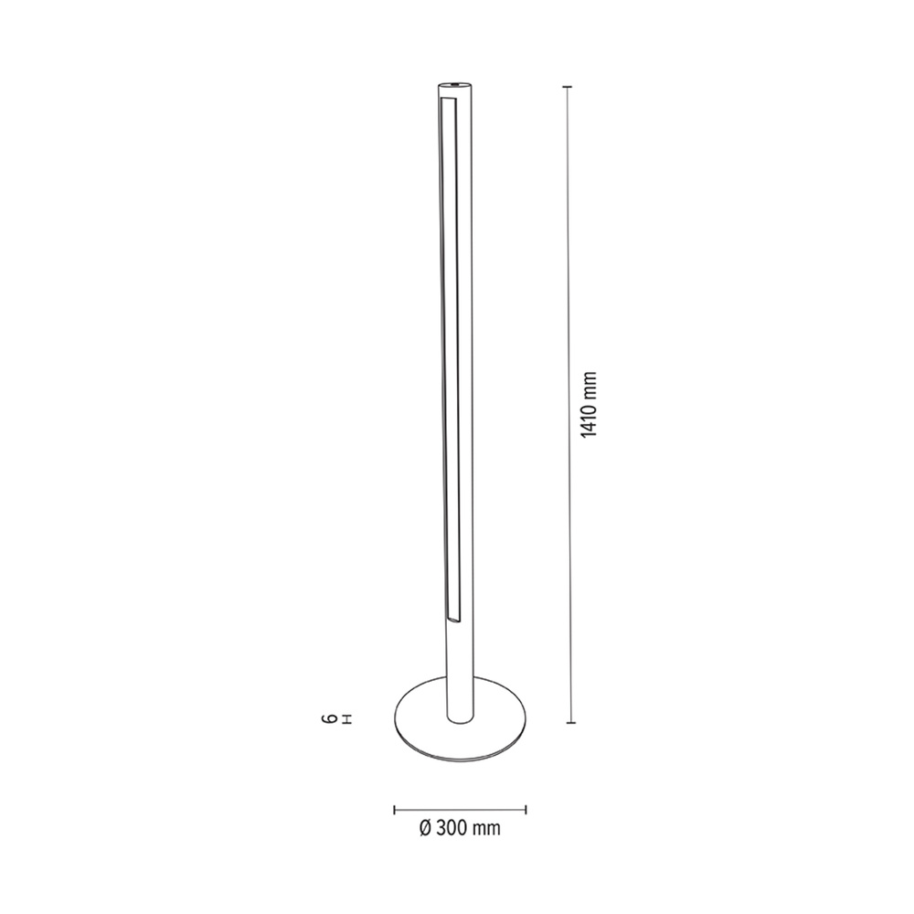 Lampa podłogowa CONOR drewno dębowe DIMM 6017401100000