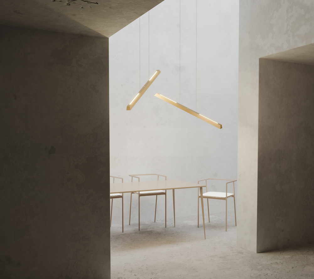 Lampa wisząca DEROTT drewno dębowe DIMM Up&Down 1037414300000