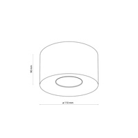 ORION S BLACK LAMPA SUFITOWA 1