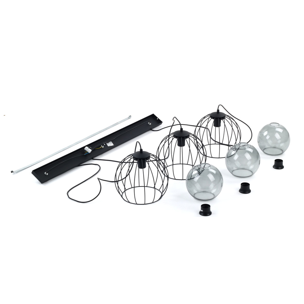 UNIVERSO BLACK LAMPA WISZĄCA 3 PŁ