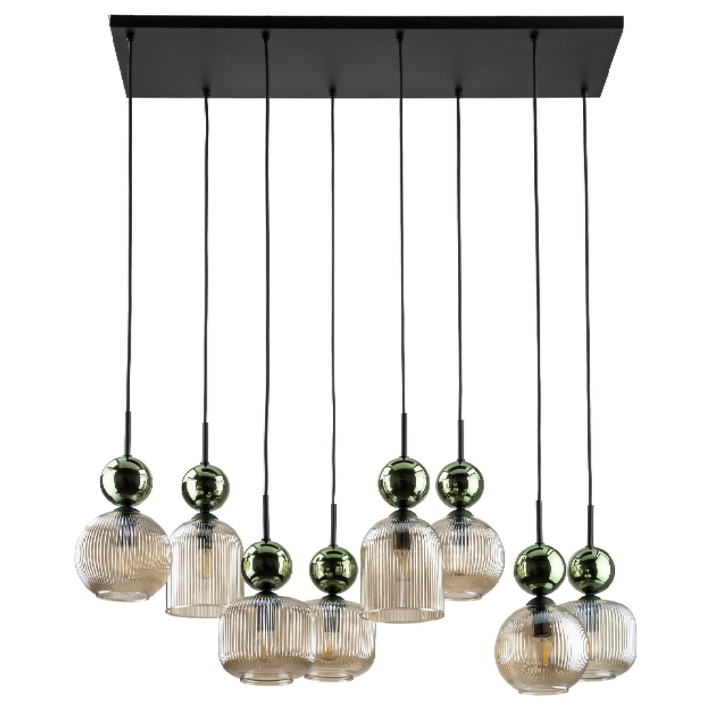 SOPHIA GREEN COGNAC LAMPA WISZĄCA 8XE14