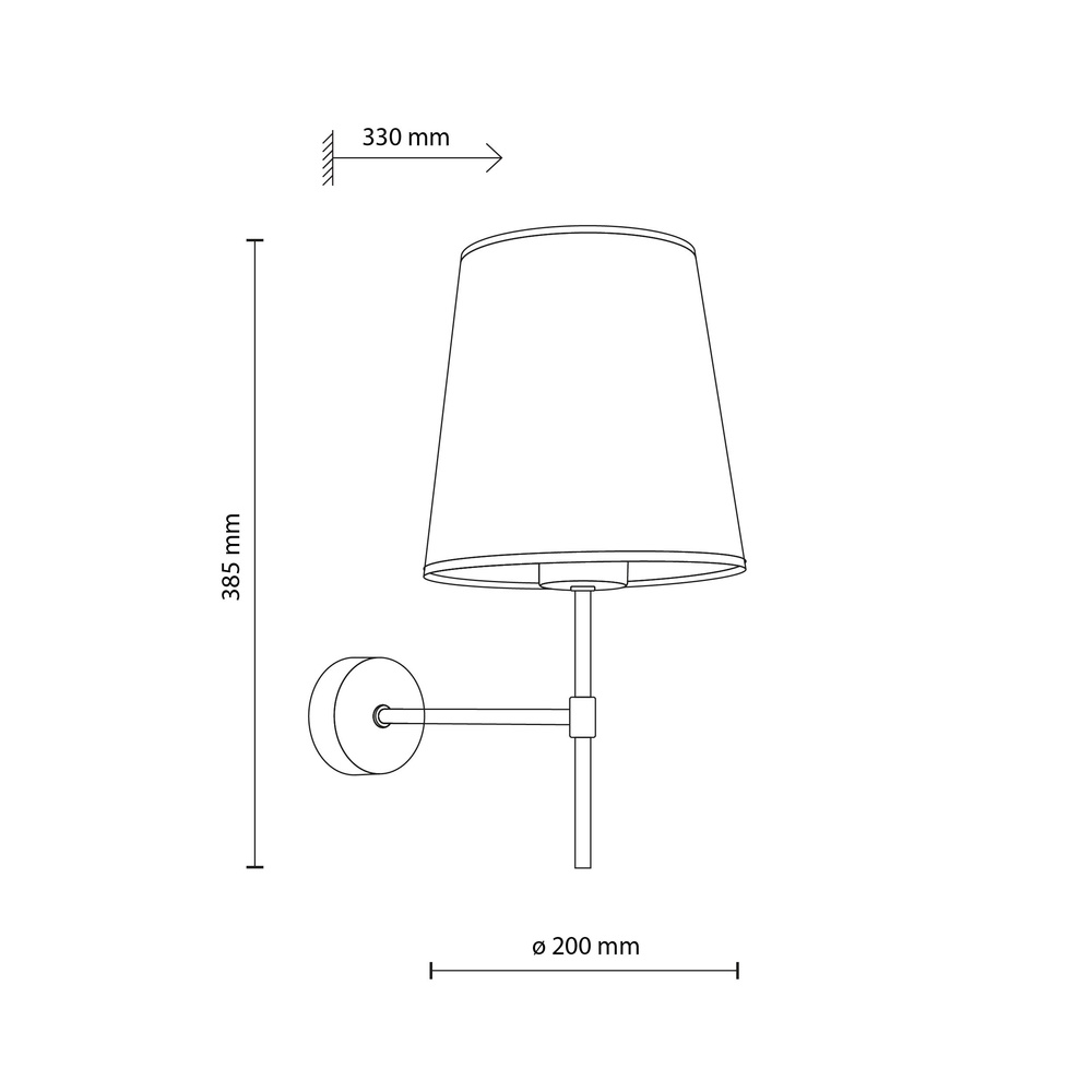 ELIZABETH SABIA KINKIET 1XE27