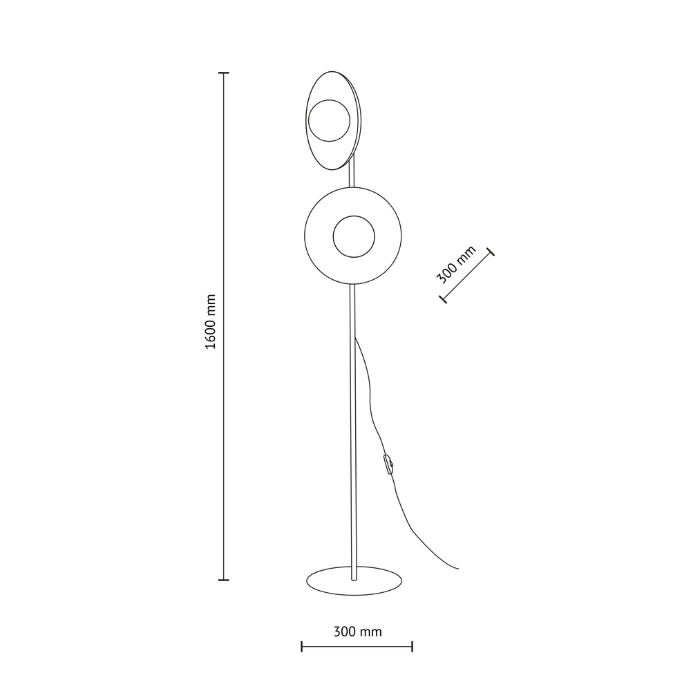 SLATE MIX GLASS LAMPA PODŁOGOWA 2XG9