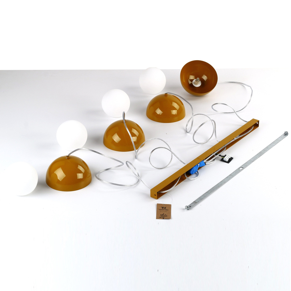 BONO OCHRA LAMPA WISZĄCA 4 LISTWA