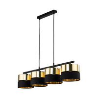 HILTON BLACK/GOLD LAMPA WISZĄCA 4