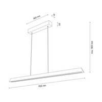 Lampa wisząca DEROTT drewno dębowe DIMM Up&Down 1037414400000