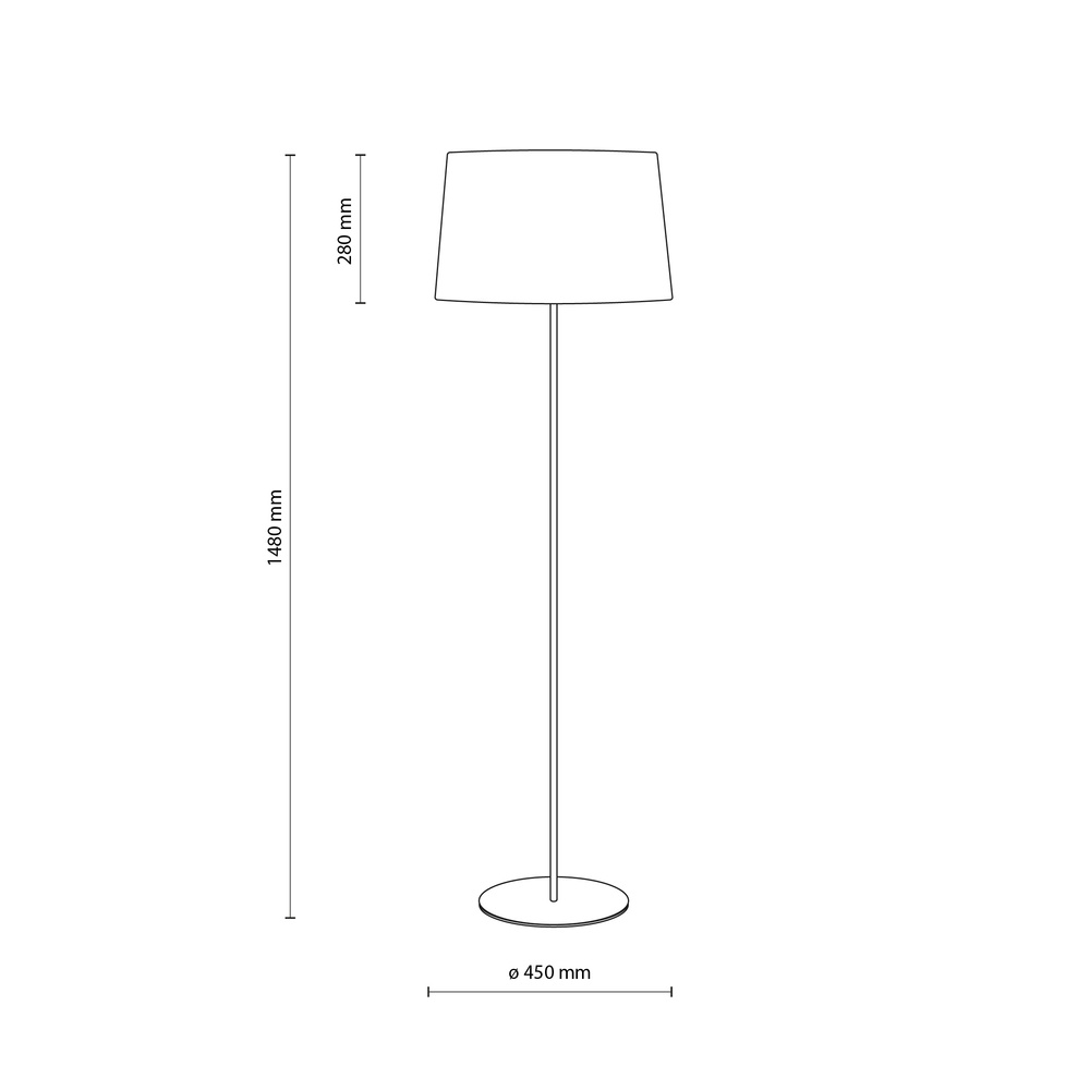 MAJA BLACK LAMPA PODŁOGOWA 1