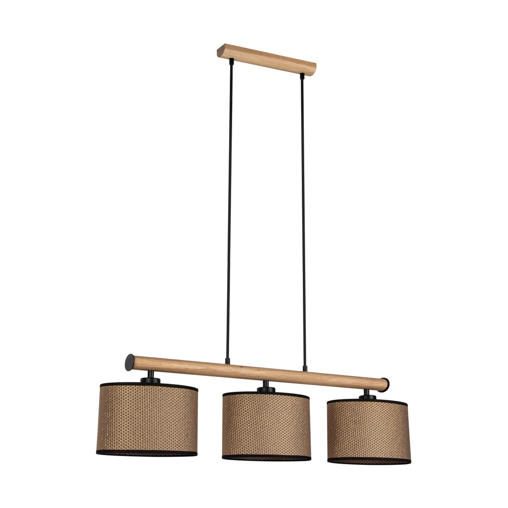 Lampa wisząca MERCEDES drewno dębowe 1037414211537