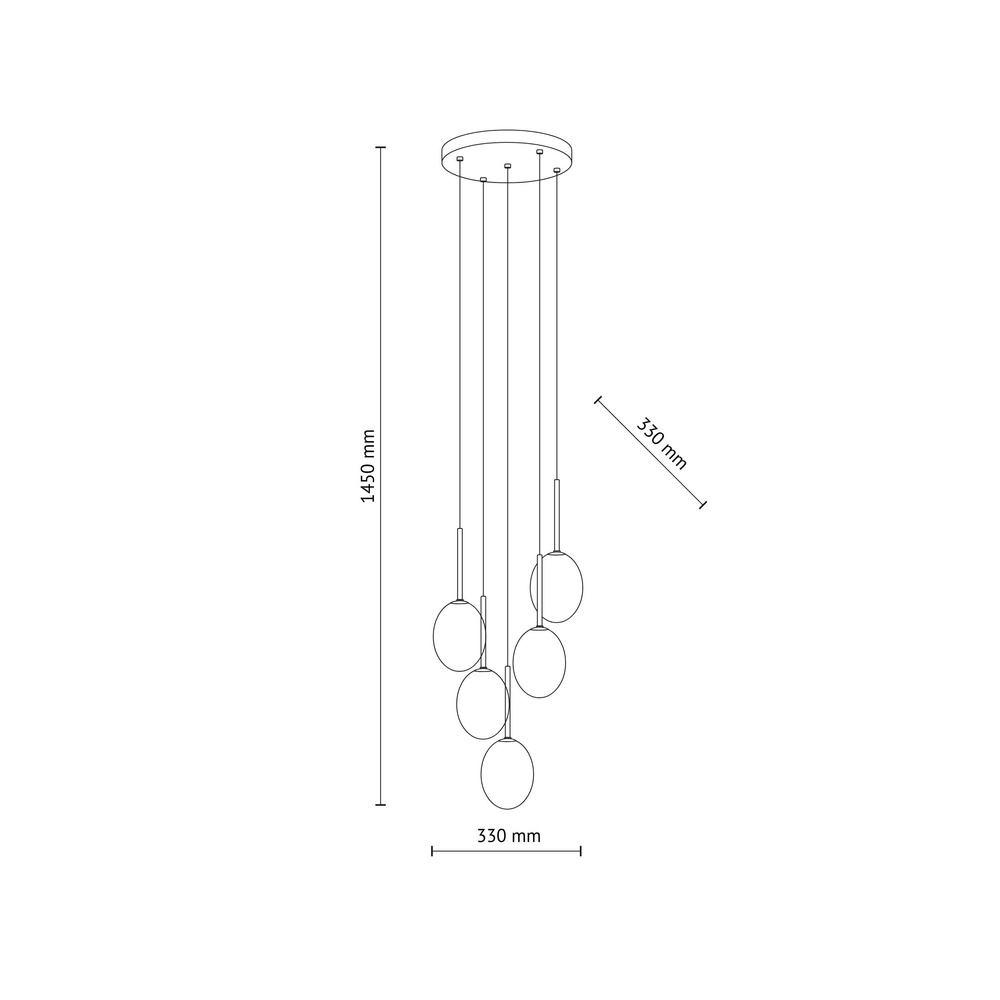 PEARL MIX LAMPA WISZACA 5XG9
