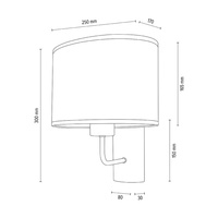 Kinkiet MERCEDES drewno dębowe 2017400211537