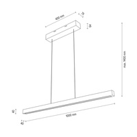 Lampa wisząca SMAL drewno dębowe DIMM Up&Down 1017403400000