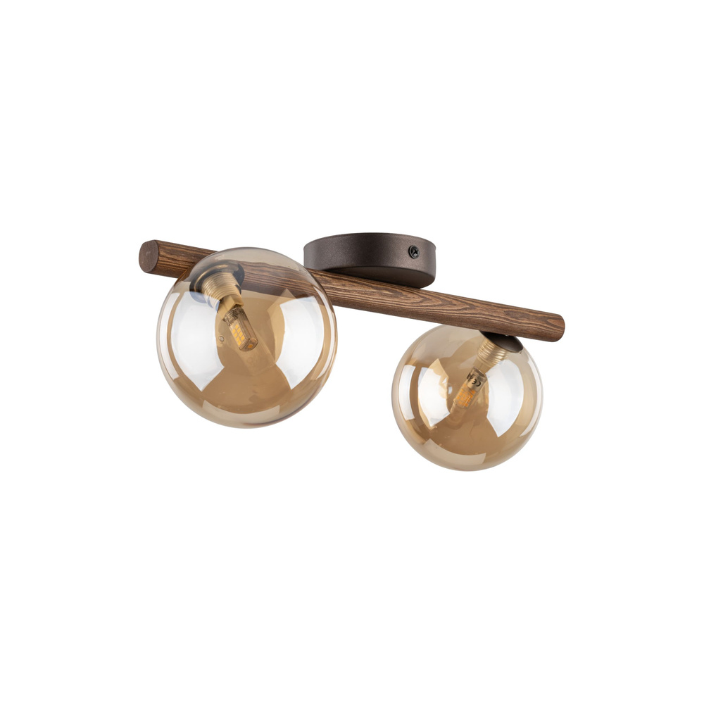 ESTERA WOOD ORZECH BURSZTYN KINKIET 2XG9