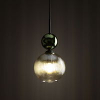 SOPHIA GREEN COGNAC LAMPA WISZĄCA 1XE14