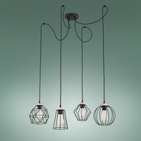 GALAXY PAJĄK LAMPA WISZĄCA 4 PŁ