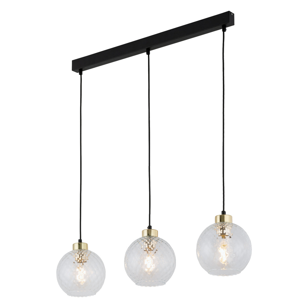 DEVON LAMPA WISZĄCA 3 LISTWA TRANSPARENT