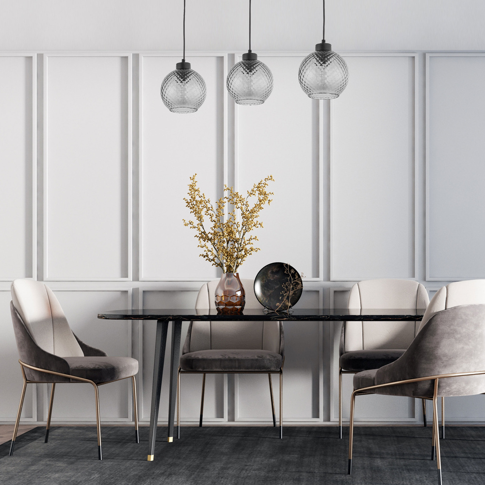 DEVON LAMPA WISZĄCA 3 LISTWA