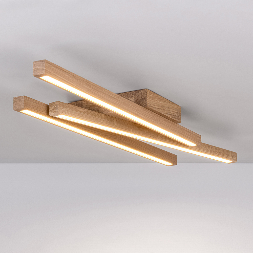 Lampa sufitowa / Kinkiet LINUS drewno dębowe 4037410400000