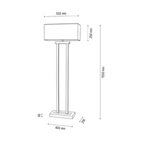 Lampa podłogowa HAKON drewno dębowe DIMM 6037401411777