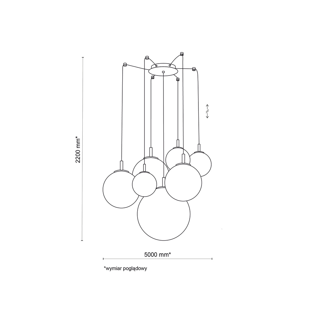 CADIX GOLD LAMPA SUFITOWA 7
