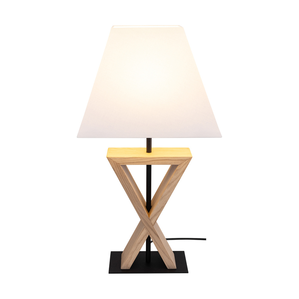 Lampa stołowa LOGAN drewno dębowe 7017412011793