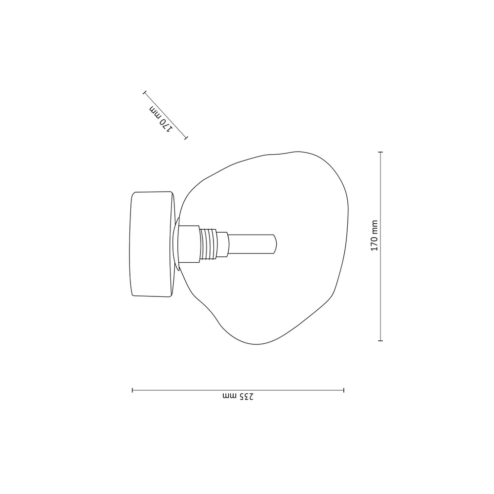 LAVA BROWN LAMPA SUFITOWA 1XG9
