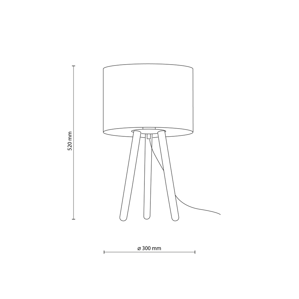 TOKYO BLACK LAMPKA NOCNA 1 SOSNA POSTARZANA