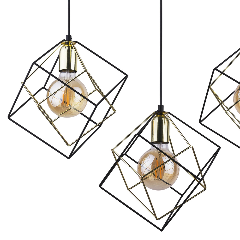 ALAMBRE LAMPA WISZĄCA 3 PŁ LISTWA CZ/ZŁ