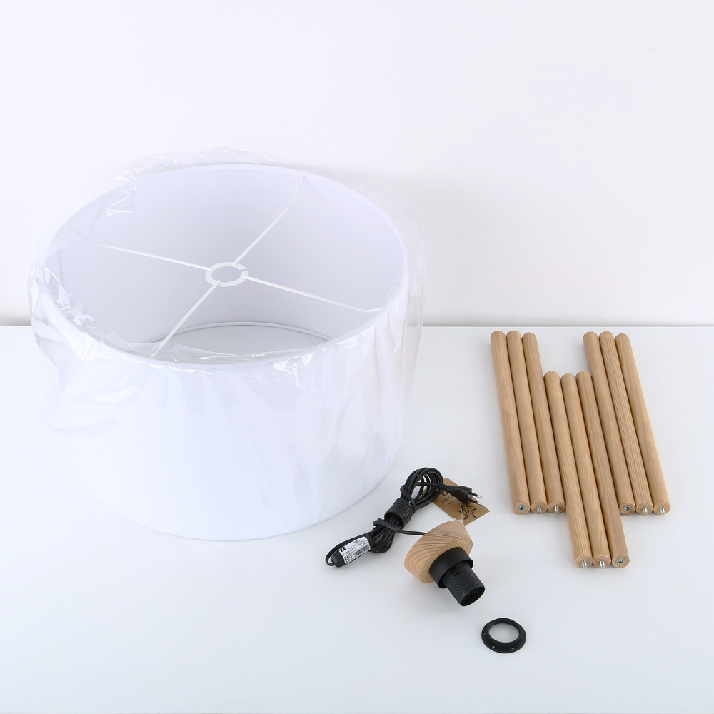 TOKYO WHITE LAMPA PODŁOGOWA 1 SOSNA POSTARZANA