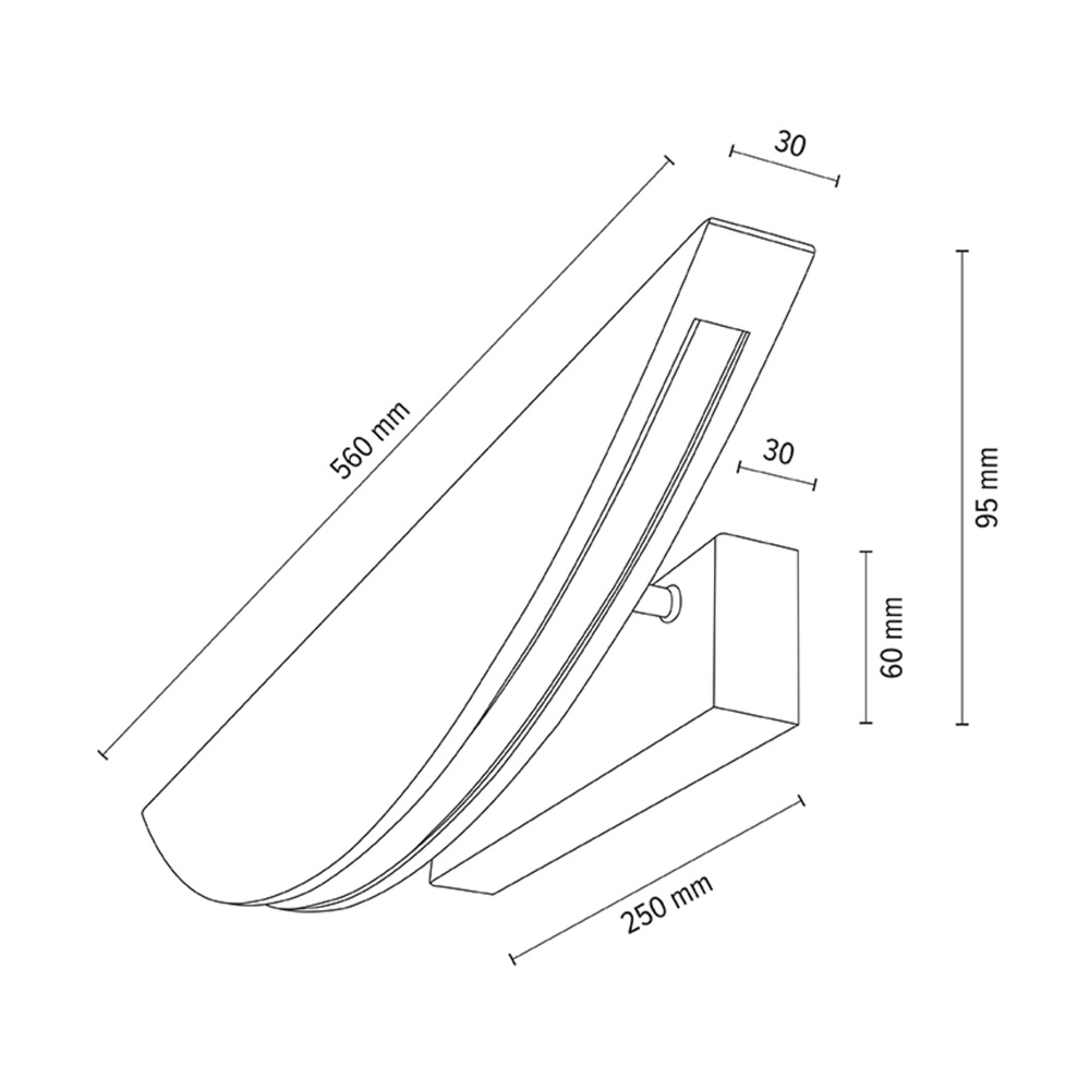 Kinkiet DUBAI drewno dębowe DIMM 2017403700000
