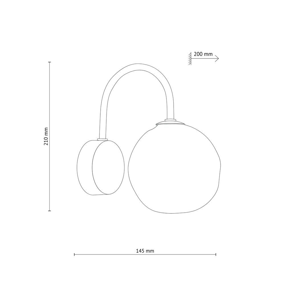 LAVA BROWN KINKIET 1XG9