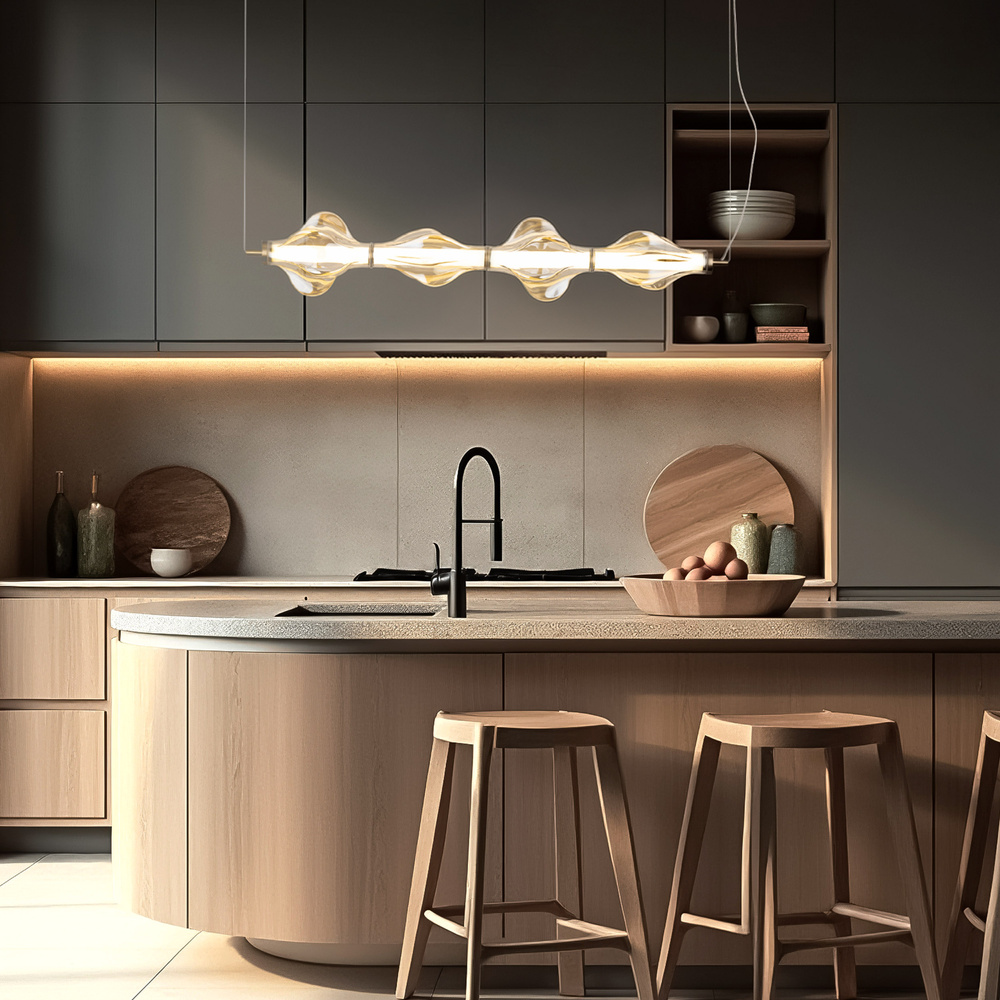 ELVA BRASS LAMPA WISZĄCA LED 30W