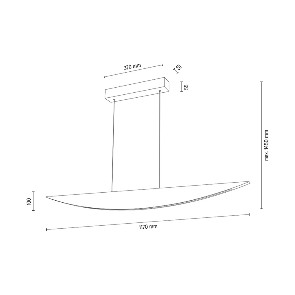 Lampa wisząca DUBAI drewno dębowe DIMM Up&Down 1017401400000