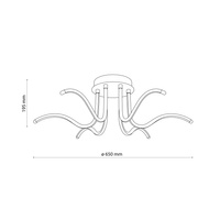 ALEXO BLACK LAMPA SUFITOWA LED 29W