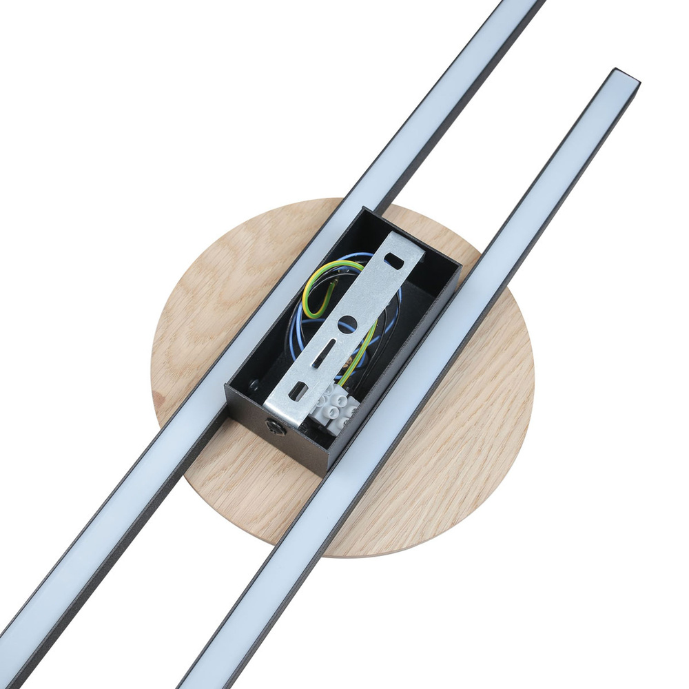 JAVA BLACK WOOD KINKIET 2