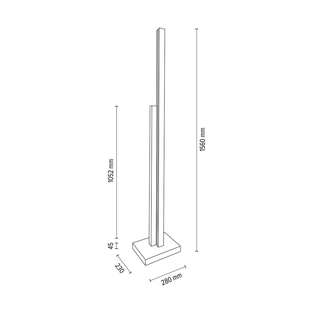 Lampa podłogowa SOHO drewno dębowe DIMM 6027402200000