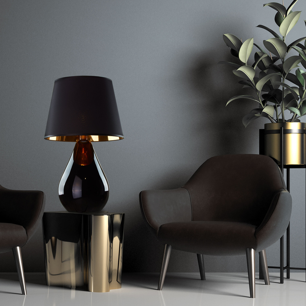 LACRIMA BLACK/GOLD LAMPKA NOCNA 1