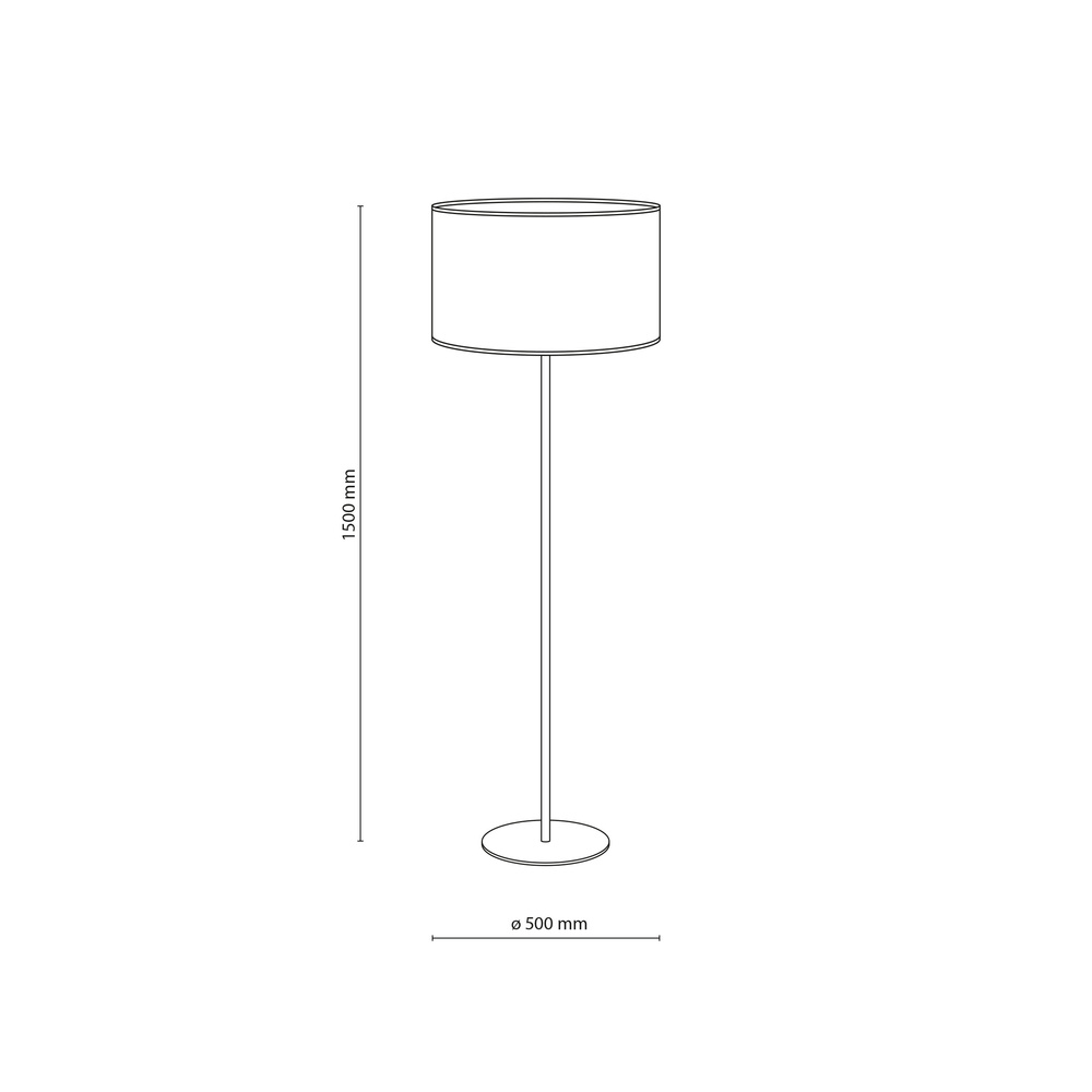 VELLUM BLACK LAMPA PODŁOGOWA 1XE27