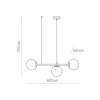 CELESTE LAMPA WISZĄCA 3