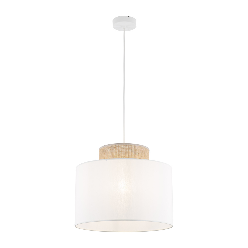 DUO WHITE JUTA LAMPA WISZĄCA 1