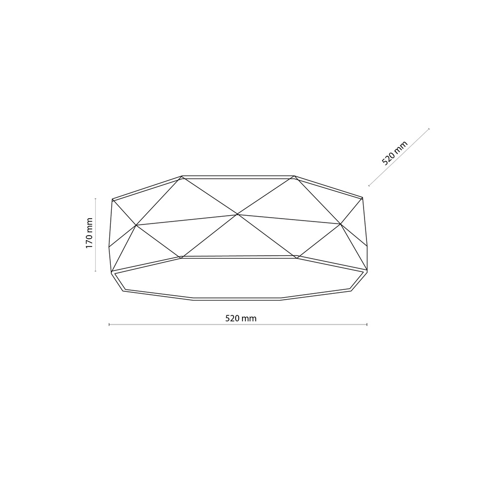 KANTOOR BLACK LAMPA SUFITOWA 4 520