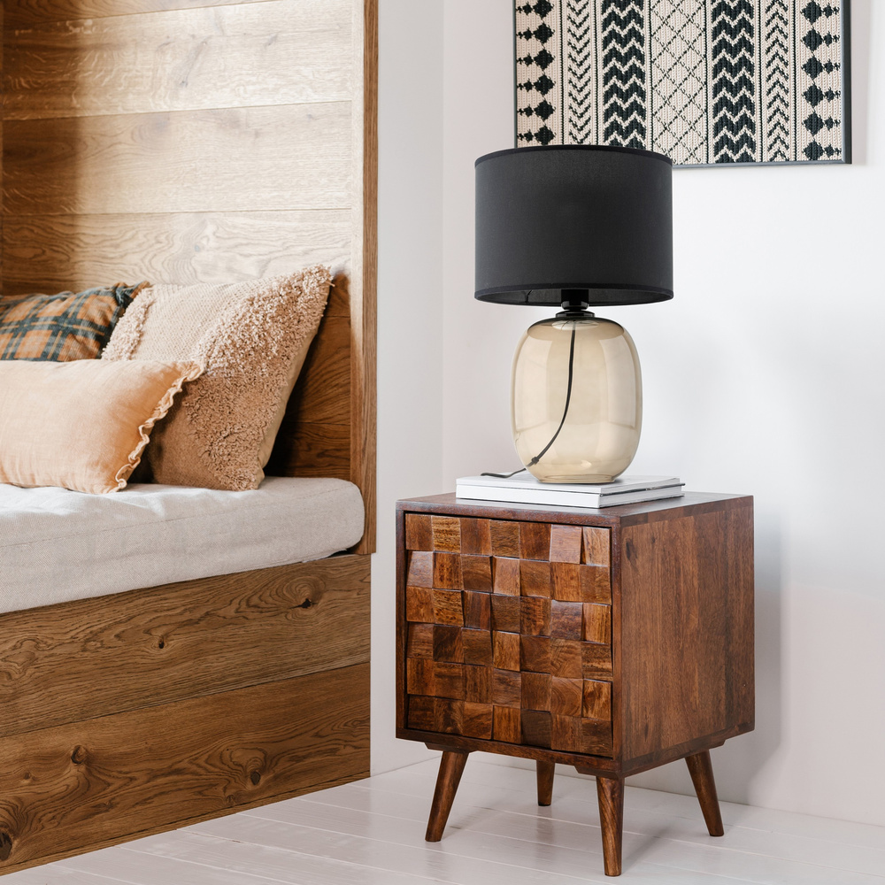 MELODY TOPAZ BLACK LAMPKA NOCNA 1