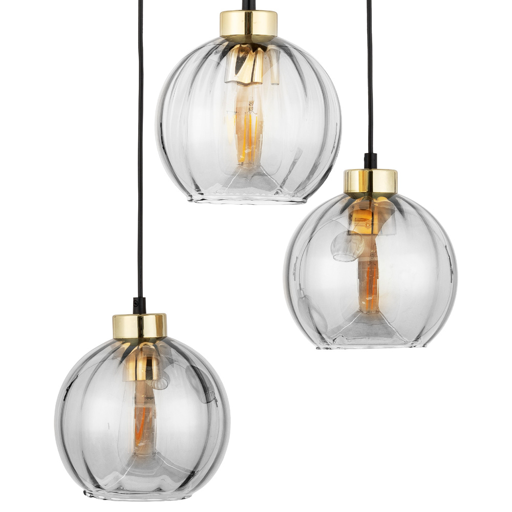 DEVI TRANSPARENT LAMPA WISZĄCA 3 KOŁO